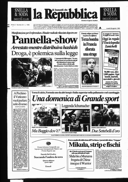 Il lunedì de La repubblica